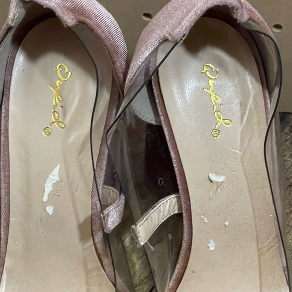 Quips Pink Size‎ 9 velvet heels 👠 - Picture 3 of 9